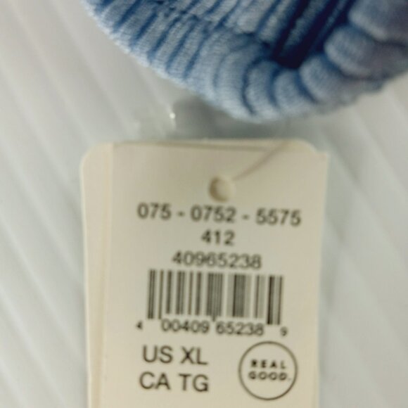 Aerie Shine Rib Halter Bikini Top Women's Size XL Monaco Blue Swimsuit - Picture 6 of 6